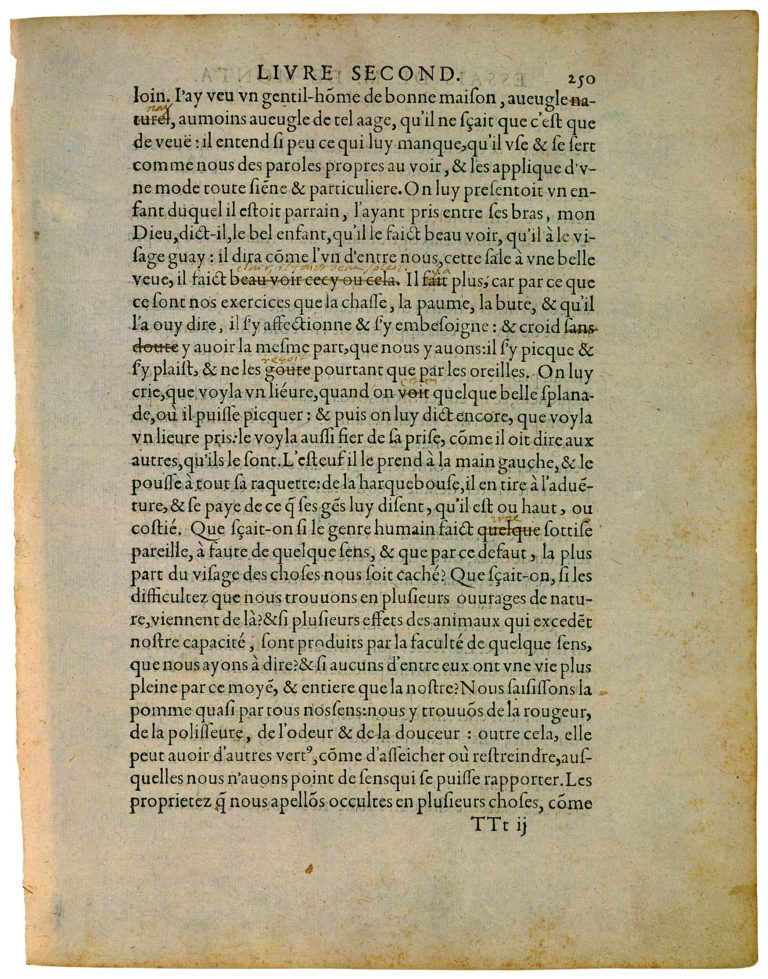 Apologie de Raimond Sebond de Michel de Montaigne - Essais - Livre 2 Chapitre 12 - Édition de Bordeaux - 150