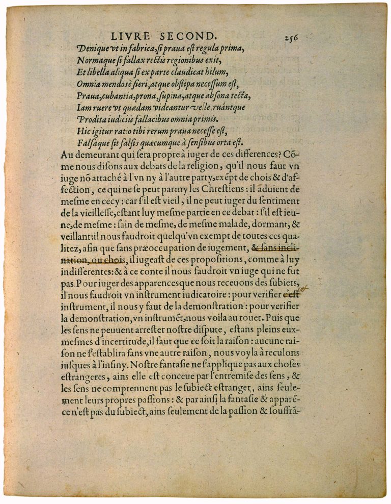 Apologie de Raimond Sebond de Michel de Montaigne - Essais - Livre 2 Chapitre 12 - Édition de Bordeaux - 162