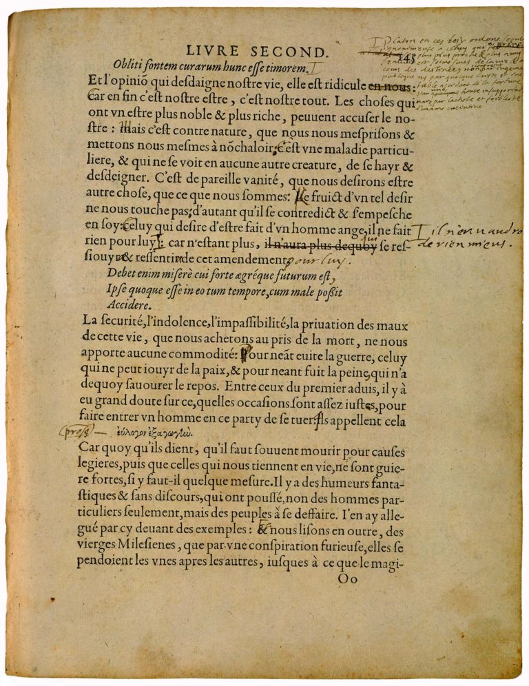 Coustume de l’Isle de Cea. de Michel de Montaigne - Essais - Livre 2 Chapitre 3 - Édition de Bordeaux - 005