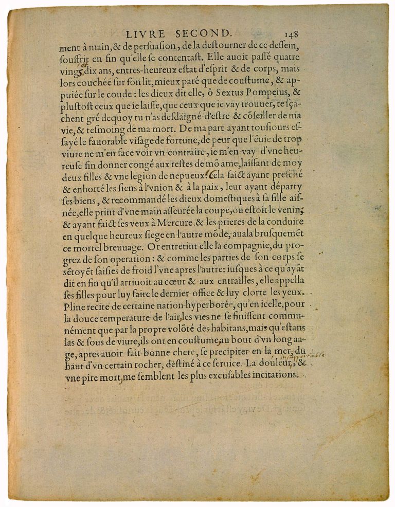 Coustume de l’Isle de Cea. de Michel de Montaigne - Essais - Livre 2 Chapitre 3 - Édition de Bordeaux - 011
