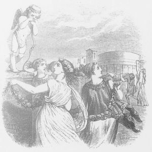 Daphnis et Alcimadure de Jean de La Fontaine dans Les Fables - Illustration de Grandville - 1840
