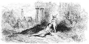 Daphnis et Alcimadure de Jean de La Fontaine dans Les Fables - Illustration de Gustave Doré - 1876