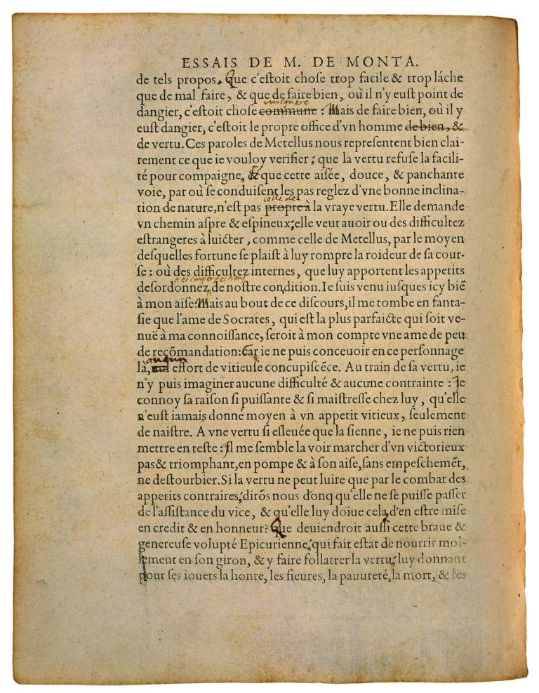 De La Cruauté de Michel de Montaigne - Essais - Livre 2 Chapitre 11 - Édition de Bordeaux - 003