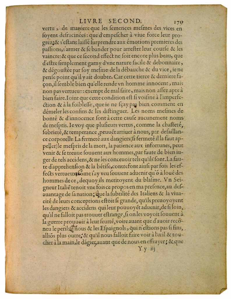 De La Cruauté de Michel de Montaigne - Essais - Livre 2 Chapitre 11 - Édition de Bordeaux - 006