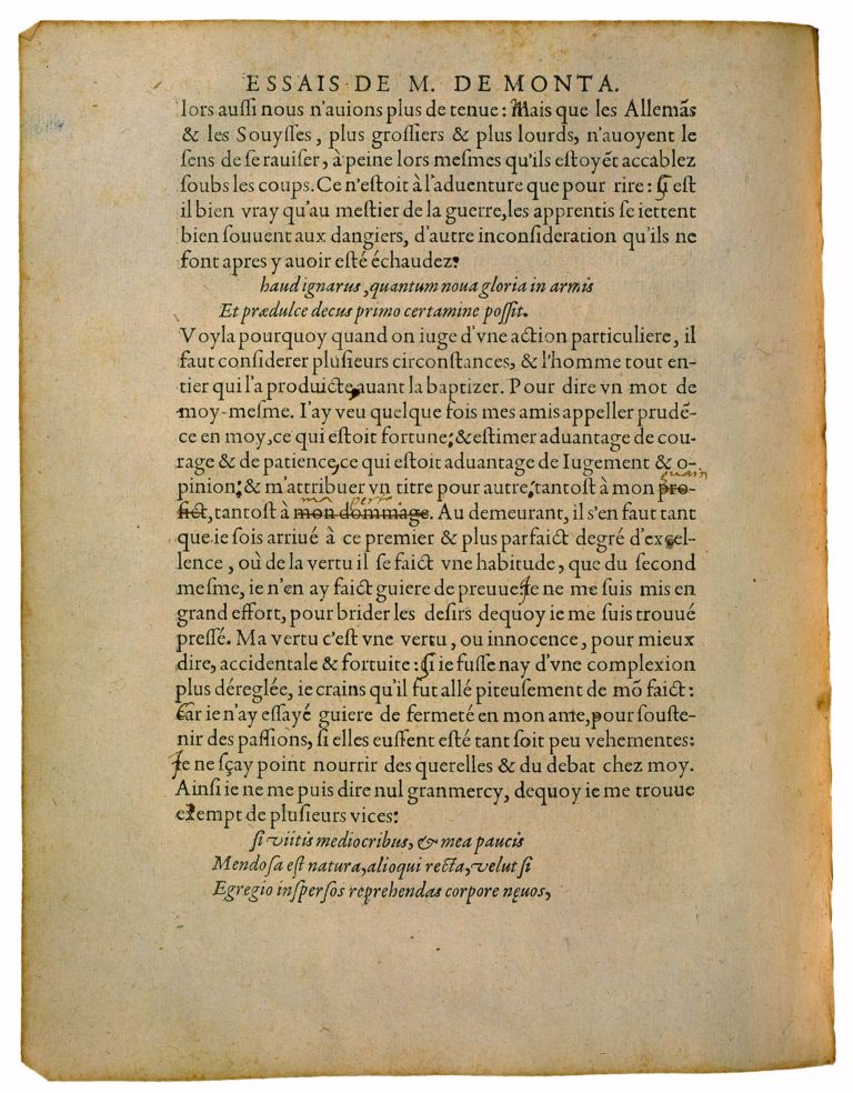 De La Cruauté de Michel de Montaigne - Essais - Livre 2 Chapitre 11 - Édition de Bordeaux - 007