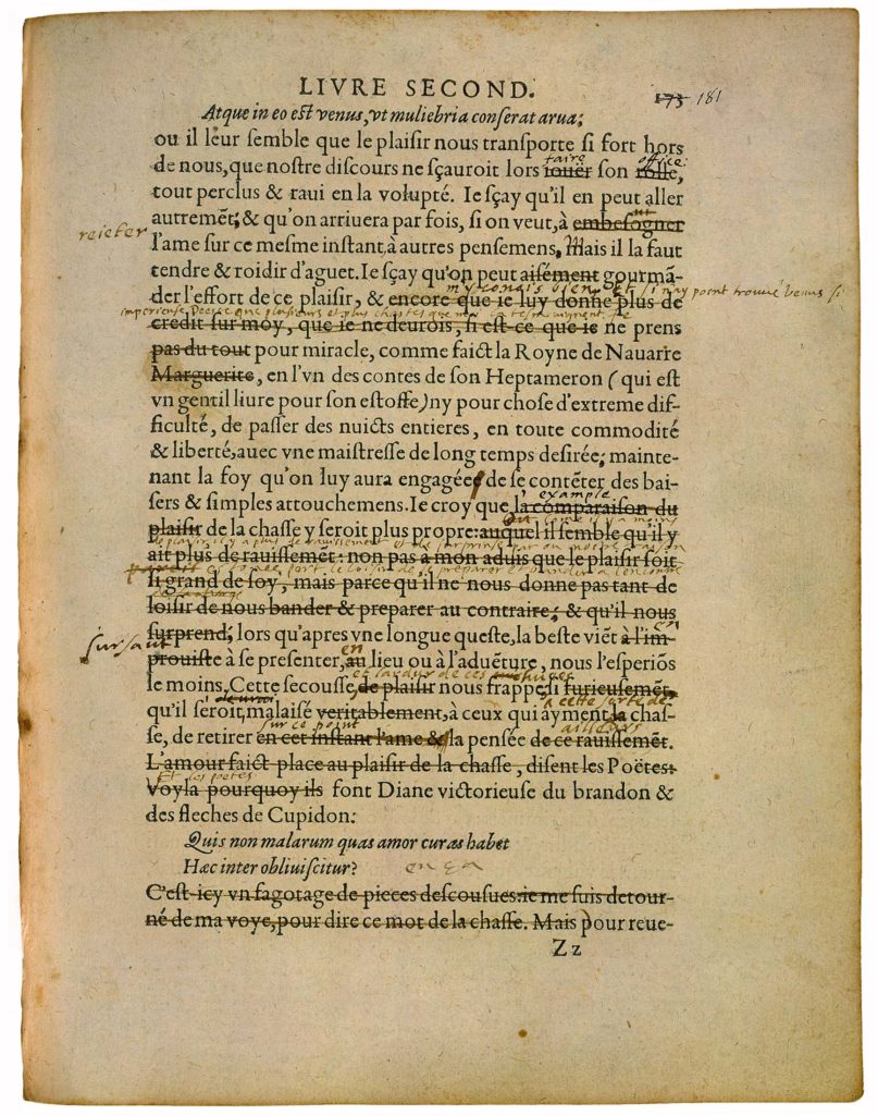 De La Cruauté de Michel de Montaigne - Essais - Livre 2 Chapitre 11 - Édition de Bordeaux - 010