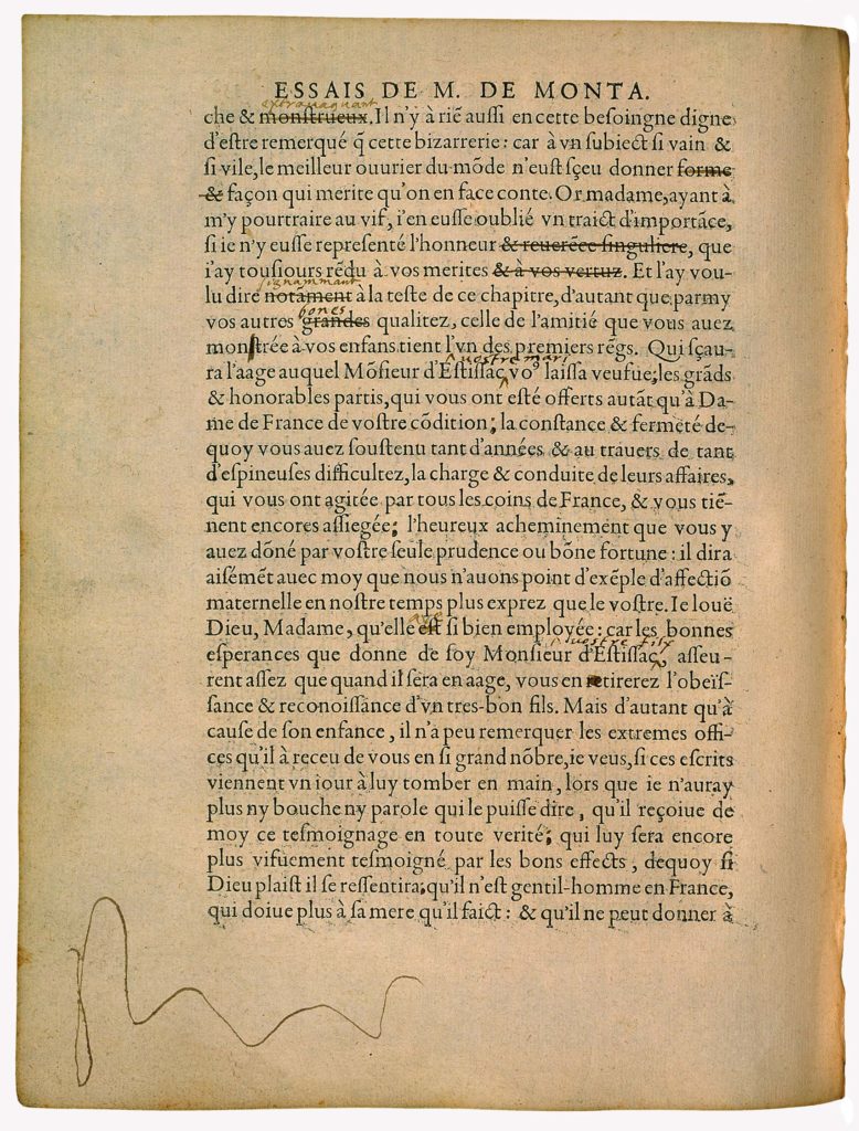 De l’Affection des Pères aux Enfants de Michel de Montaigne - Essais - Livre 2 Chapitre 8 - Édition de Bordeaux - 002