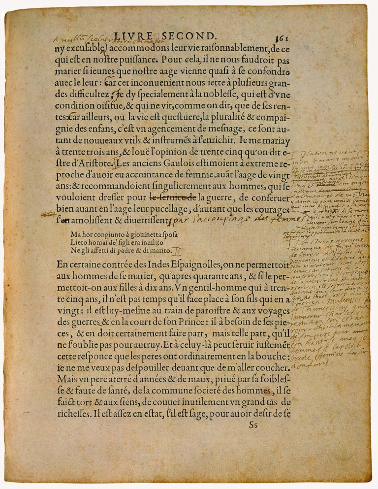 De l’Affection des Pères aux Enfants de Michel de Montaigne - Essais - Livre 2 Chapitre 8 - Édition de Bordeaux - 007