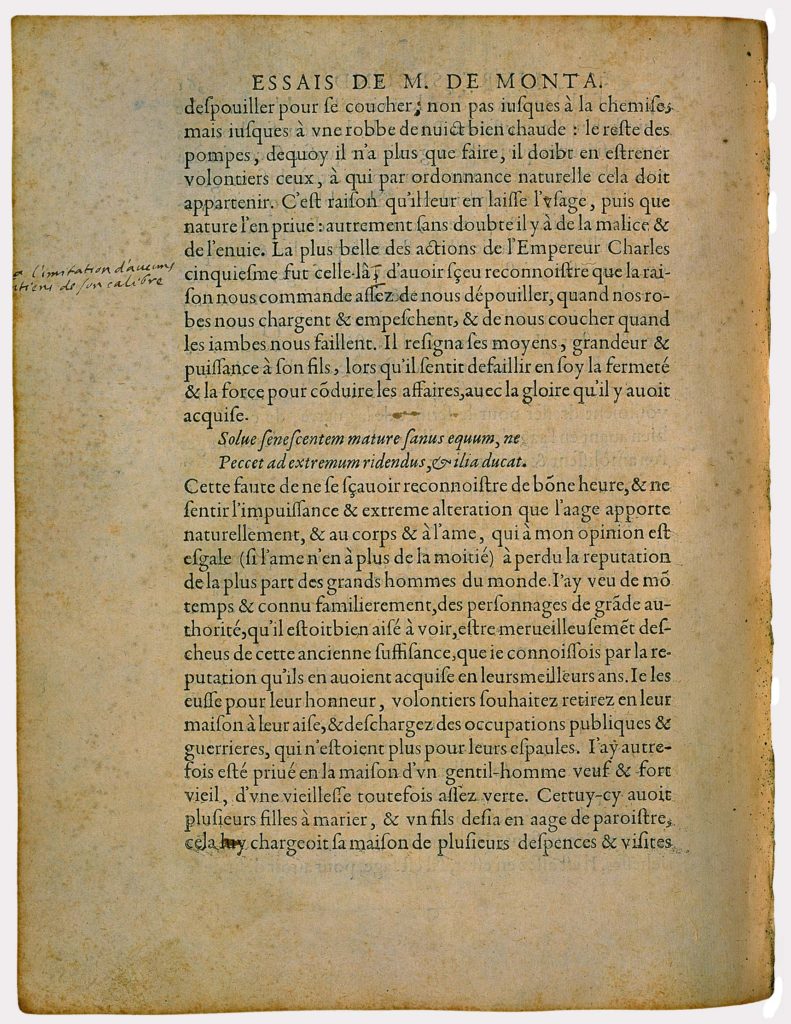 De l’Affection des Pères aux Enfants de Michel de Montaigne - Essais - Livre 2 Chapitre 8 - Édition de Bordeaux - 008