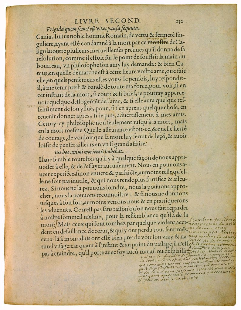 De l’Exercitation de Michel de Montaigne - Essais - Livre 2 Chapitre 6 - Édition de Bordeaux - 002