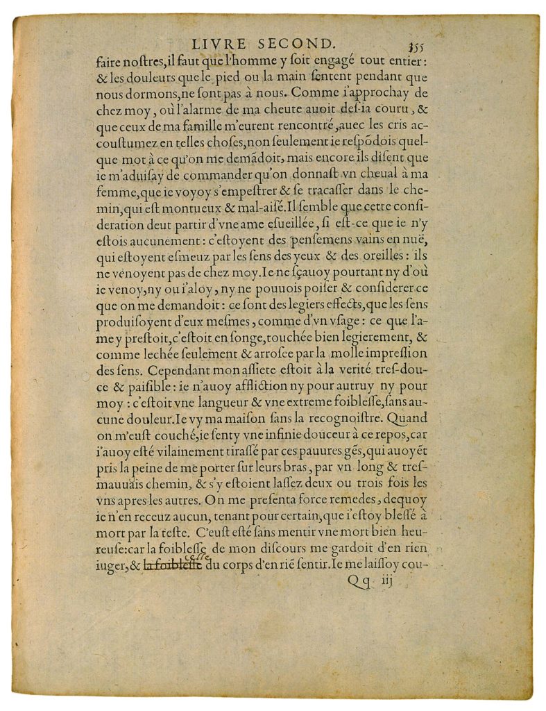 De l’Exercitation de Michel de Montaigne - Essais - Livre 2 Chapitre 6 - Édition de Bordeaux - 008