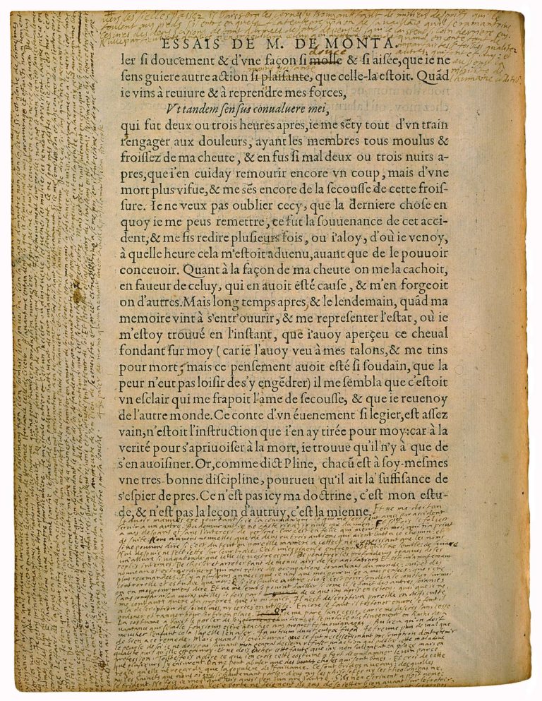 De l’Exercitation de Michel de Montaigne - Essais - Livre 2 Chapitre 6 - Édition de Bordeaux - 009