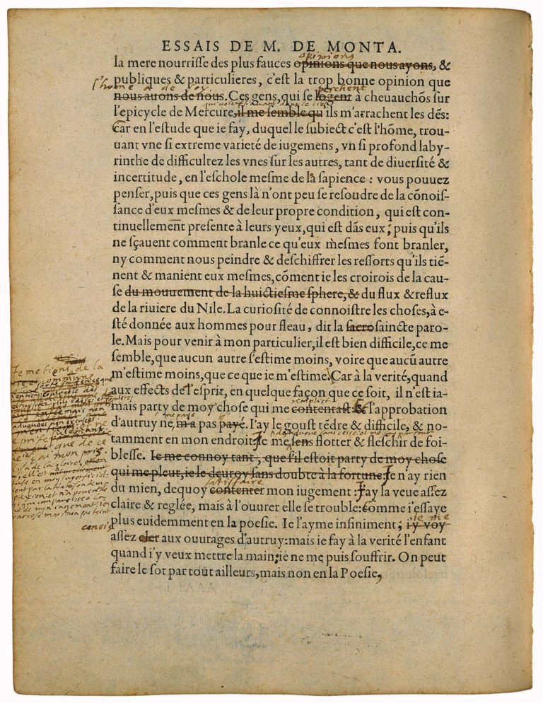 De la Præsumption de Michel de Montaigne - Essais - Livre 2 Chapitre 17 - Édition de Bordeaux - 004