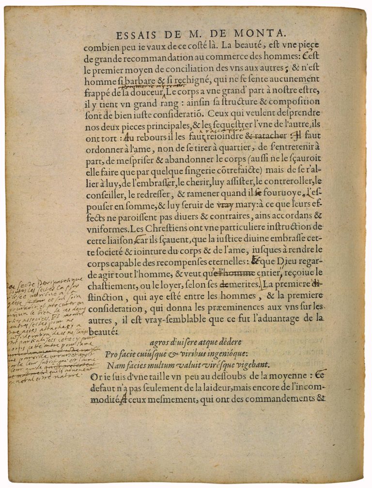 De la Præsumption de Michel de Montaigne - Essais - Livre 2 Chapitre 17 - Édition de Bordeaux - 008