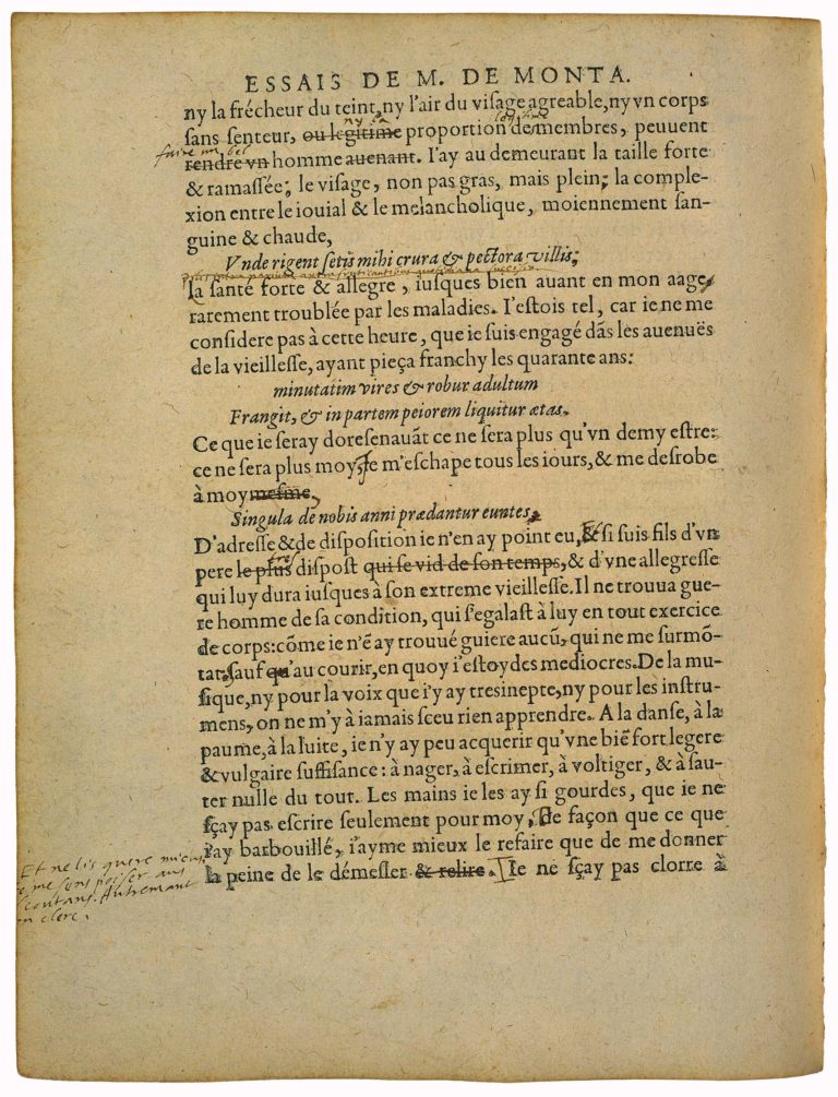 De la Præsumption de Michel de Montaigne - Essais - Livre 2 Chapitre 17 - Édition de Bordeaux - 010