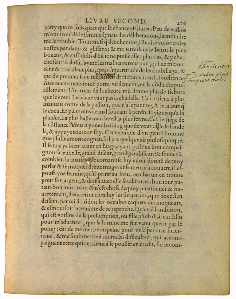 De la Præsumption de Michel de Montaigne - Essais - Livre 2 Chapitre 17 - Édition de Bordeaux - 013