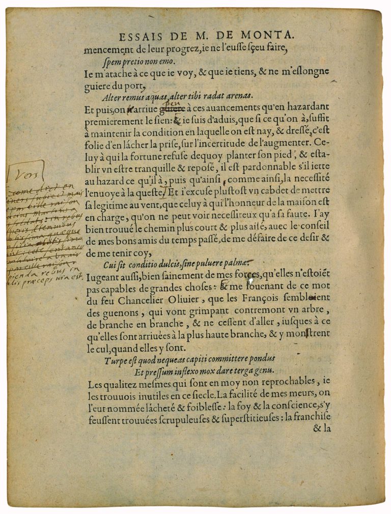 De la Præsumption de Michel de Montaigne - Essais - Livre 2 Chapitre 17 - Édition de Bordeaux - 014