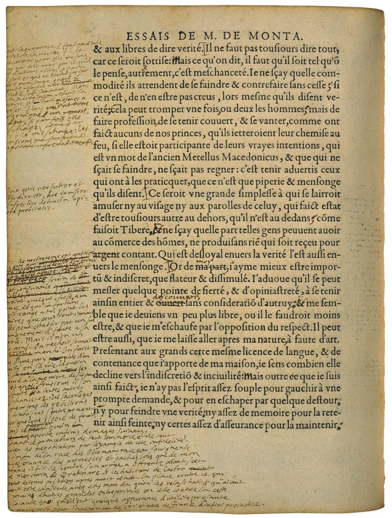 De la Præsumption de Michel de Montaigne - Essais - Livre 2 Chapitre 17 - Édition de Bordeaux - 016