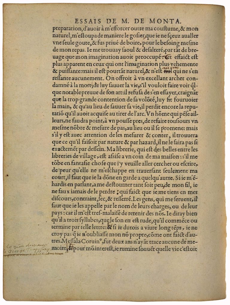 De la Præsumption de Michel de Montaigne - Essais - Livre 2 Chapitre 17 - Édition de Bordeaux - 018