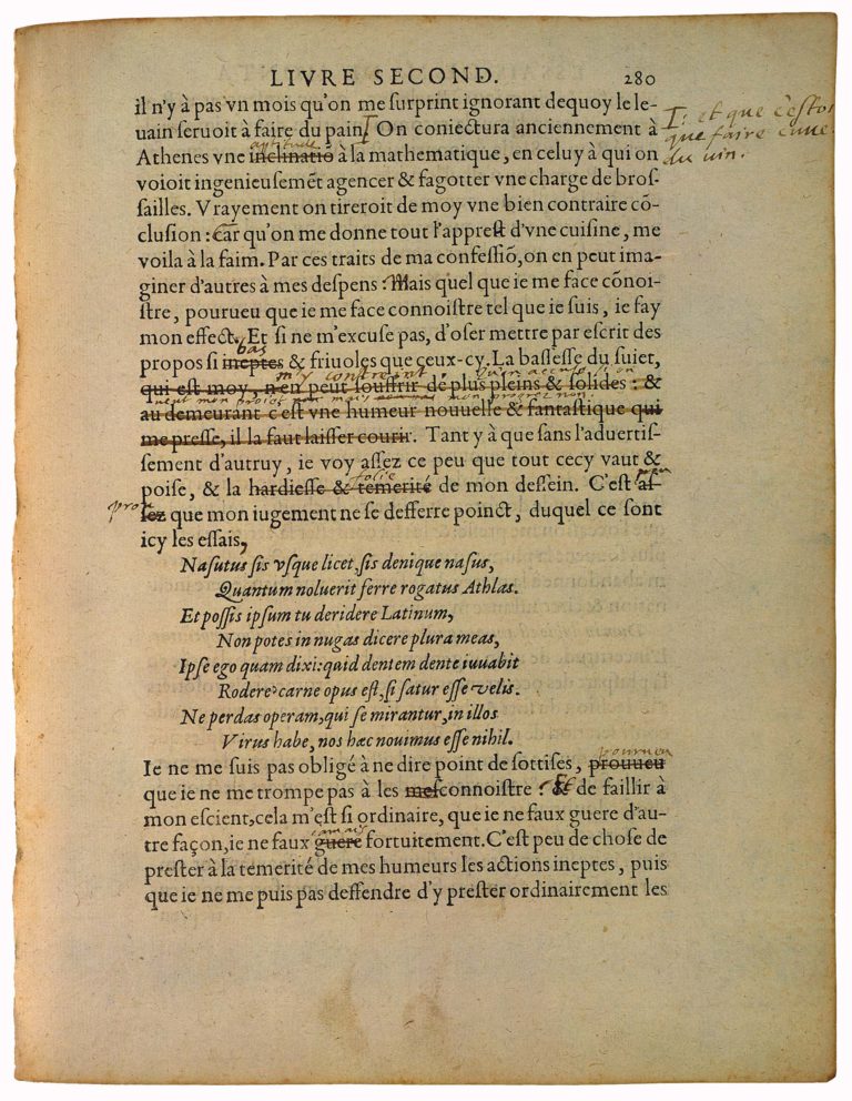 De la Præsumption de Michel de Montaigne - Essais - Livre 2 Chapitre 17 - Édition de Bordeaux - 021