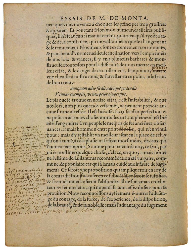 De la Præsumption de Michel de Montaigne - Essais - Livre 2 Chapitre 17 - Édition de Bordeaux - 024