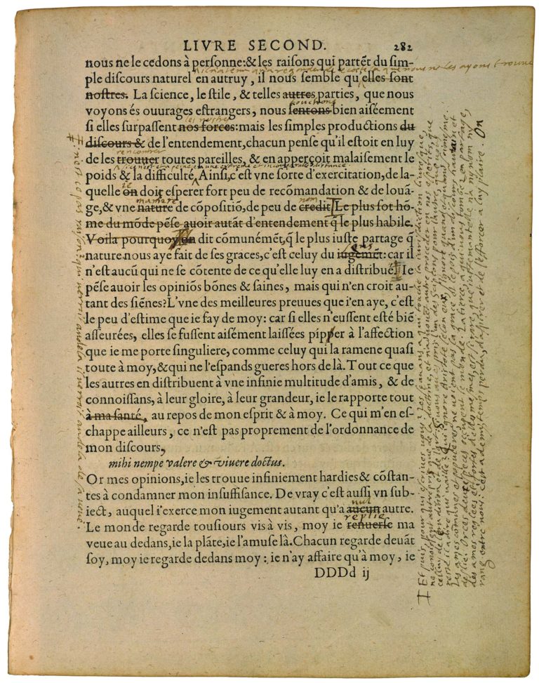 De la Præsumption de Michel de Montaigne - Essais - Livre 2 Chapitre 17 - Édition de Bordeaux - 025