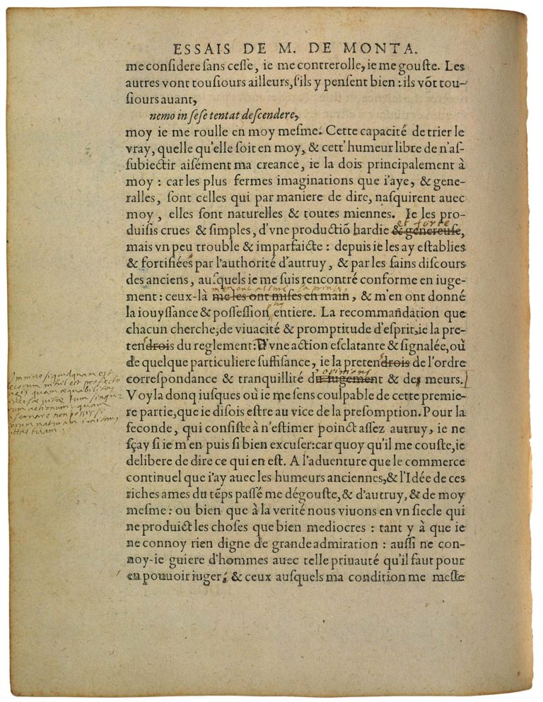 De la Præsumption de Michel de Montaigne - Essais - Livre 2 Chapitre 17 - Édition de Bordeaux - 026