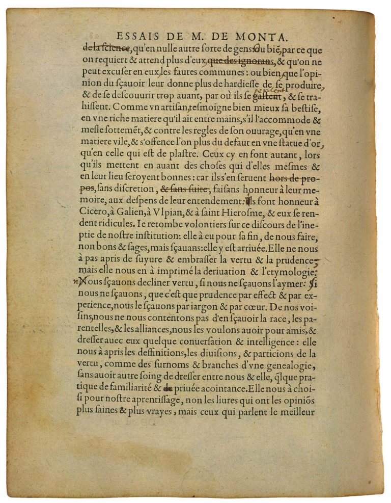 De la Præsumption de Michel de Montaigne - Essais - Livre 2 Chapitre 17 - Édition de Bordeaux - 028