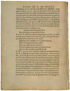 De la Vanité des Paroles de Michel de Montaigne - Essais - Livre 1 Chapitre 51 - Édition de Bordeaux - 003