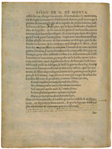 De l’Incertitude de Nostre Jugement de Michel de Montaigne - Essais - Livre 1 Chapitre 47 - Édition de Bordeaux - 007