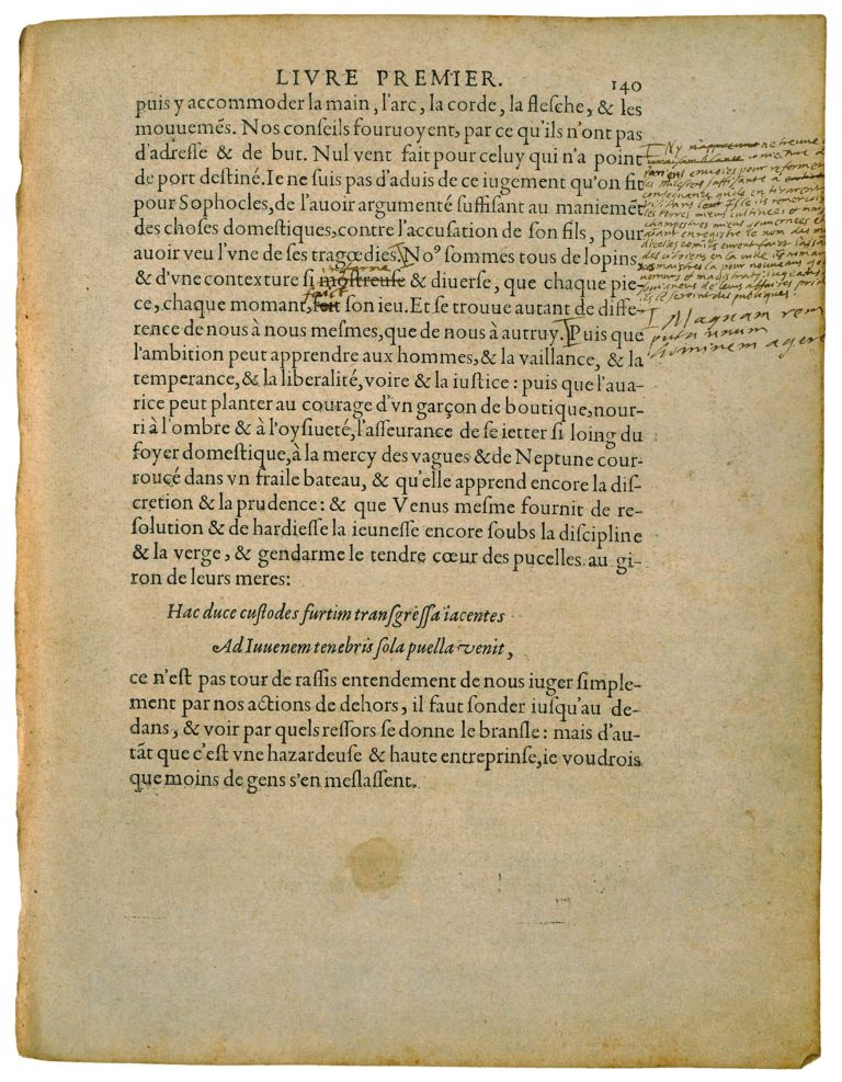 De l’inconstance de nos actions de Michel de Montaigne - Essais - Livre 2 Chapitre 1 - Édition de Bordeaux - 007