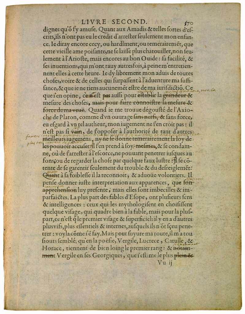 Des Livres de Michel de Montaigne - Essais - Livre 2 Chapitre 10 - Édition de Bordeaux - 004