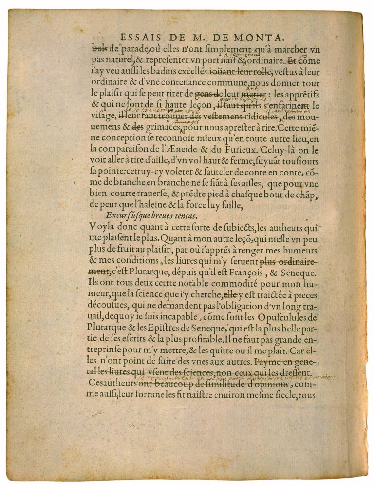 Des Livres de Michel de Montaigne - Essais - Livre 2 Chapitre 10 - Édition de Bordeaux - 007