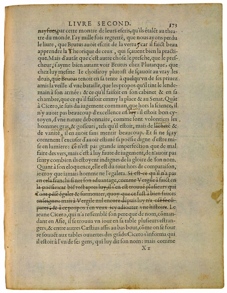 Des Livres de Michel de Montaigne - Essais - Livre 2 Chapitre 10 - Édition de Bordeaux - 010