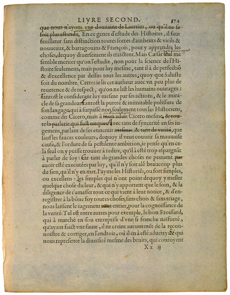 Des Livres de Michel de Montaigne - Essais - Livre 2 Chapitre 10 - Édition de Bordeaux - 012