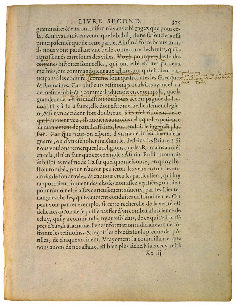 Des Livres de Michel de Montaigne - Essais - Livre 2 Chapitre 10 - Édition de Bordeaux - 014