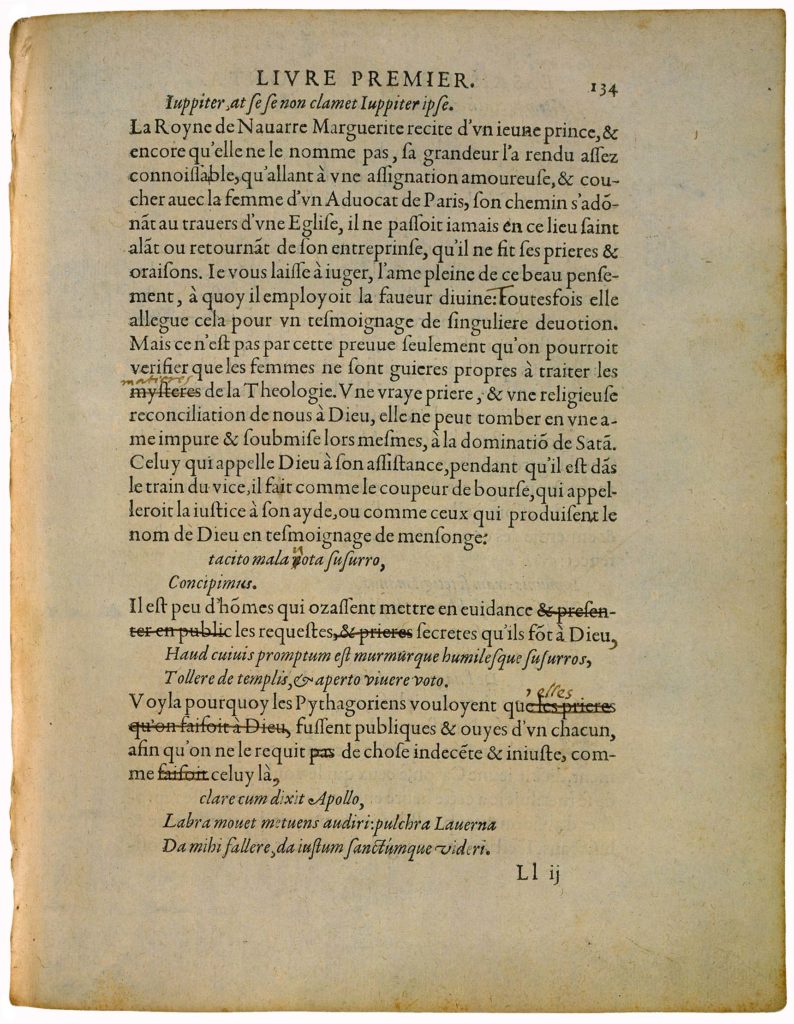 Des Prières de Michel de Montaigne - Essais - Livre 1 Chapitre 56 - Édition de Bordeaux - 006