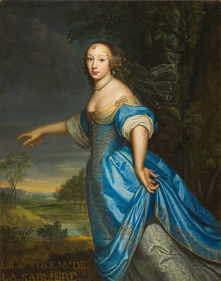 Discours à Madame de La Sablière de Jean de La Fontaine dans Les Fables - Peinture de Henri et Charles Beaubrun - Marguerite Hessein, dame de Rambouillet de la Sablière - XVIIème siècle