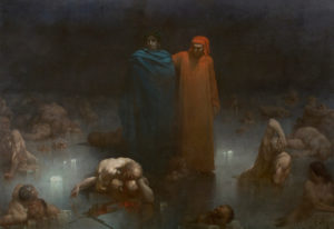 Écrit Sur Un Exemplaire de La Divina Commedia de Victor Hugo dans Les Contemplations - Illustration de Gustave Doré - La Divine Comédie, Dante et Virgile - 1861