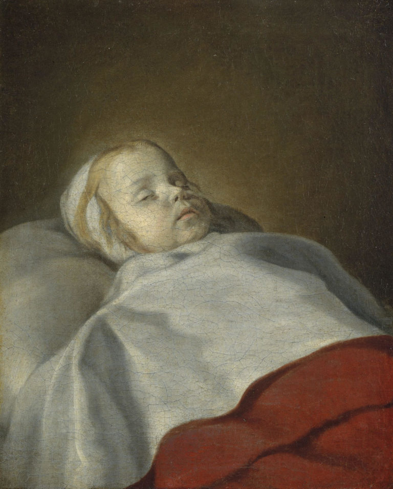 Épitaphe de Victor Hugo dans Les Contemplations - Peinture de Philippe de Champaigne - Portrait d'un enfant mort - 1650