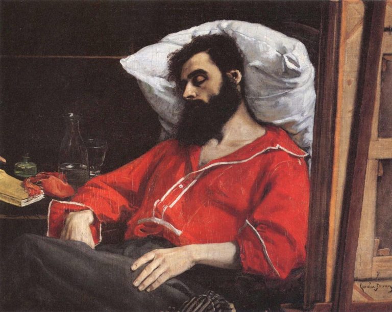Insomnie de Victor Hugo dans Les Contemplations - Peinture de Carolus Duran - Le Convalescent - 1860