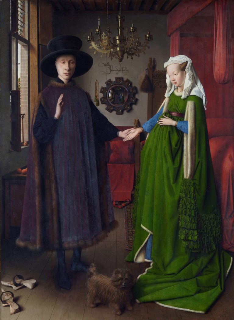 Intérieur de Victor Hugo dans Les Contemplations - Peinture de Jan van Eyck - Le Mariage des Arnolfini - 1434