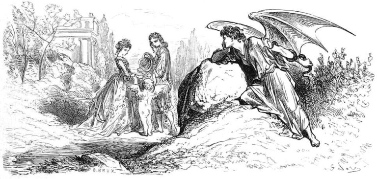 La Discorde de Jean de La Fontaine dans Les Fables - Illustration de Gustave Doré - 1876