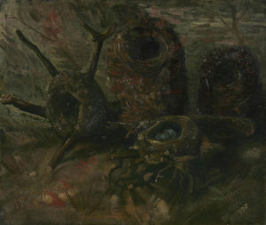 La Nichée Sous Le Portail de Victor Hugo dans Les Contemplations - Peinture de Vincent van Gogh - Nids d'oiseaux - 1885