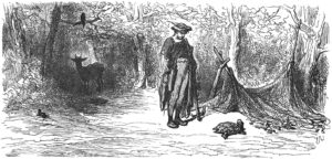 Le Corbeau, La Gazelle, La Tortue et Le Rat de Jean de La Fontaine dans Les Fables - Illustration de Gustave Doré - 1876