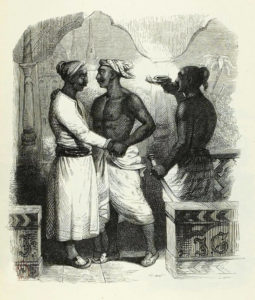 Les Deux Amis de Jean de La Fontaine dans Les Fables - Illustration de Grandville - 1840