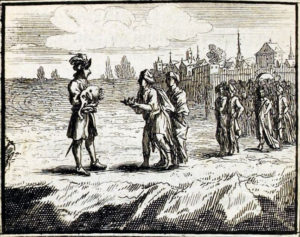 Les Deux Aventuriers et Le Talisman de Jean de La Fontaine dans Les Fables - Illustration de François Chauveau - 1688