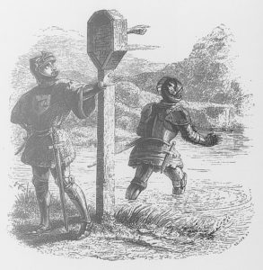 Les Deux Aventuriers et Le Talisman de Jean de La Fontaine dans Les Fables - Illustration de Grandville - 1840