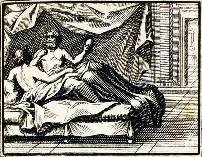 Les Femmes et Le Secret de Jean de La Fontaine dans Les Fables - Illustration de François Chauveau - 1688