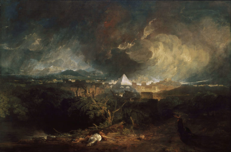 Saturne de Victor Hugo dans Les Contemplations - Peinture de Joseph Mallord William Turner - La cinquième plaie d'Égypte - 1800